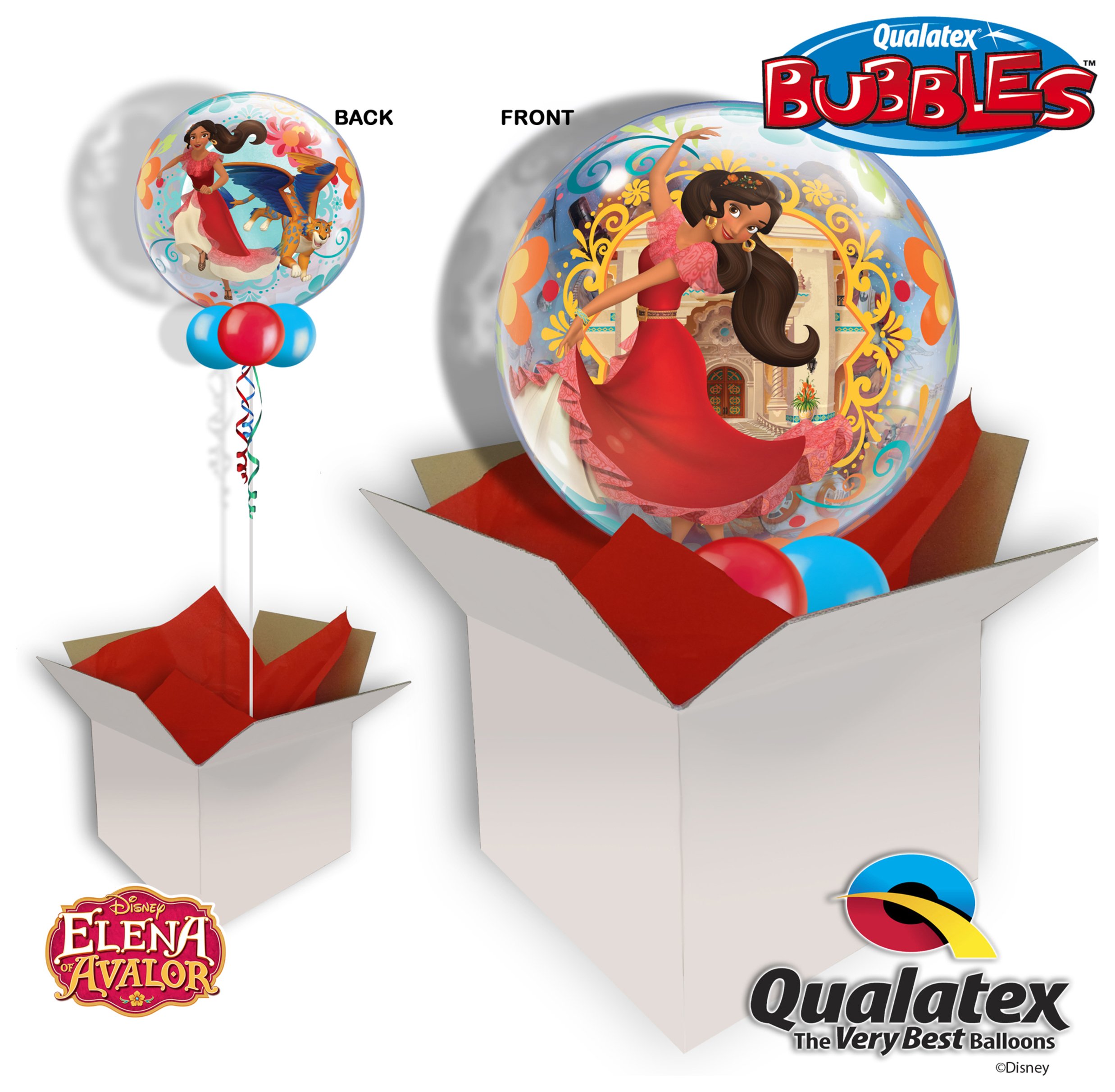Disney Elena 22 Inch Bubble Balloon In A Box