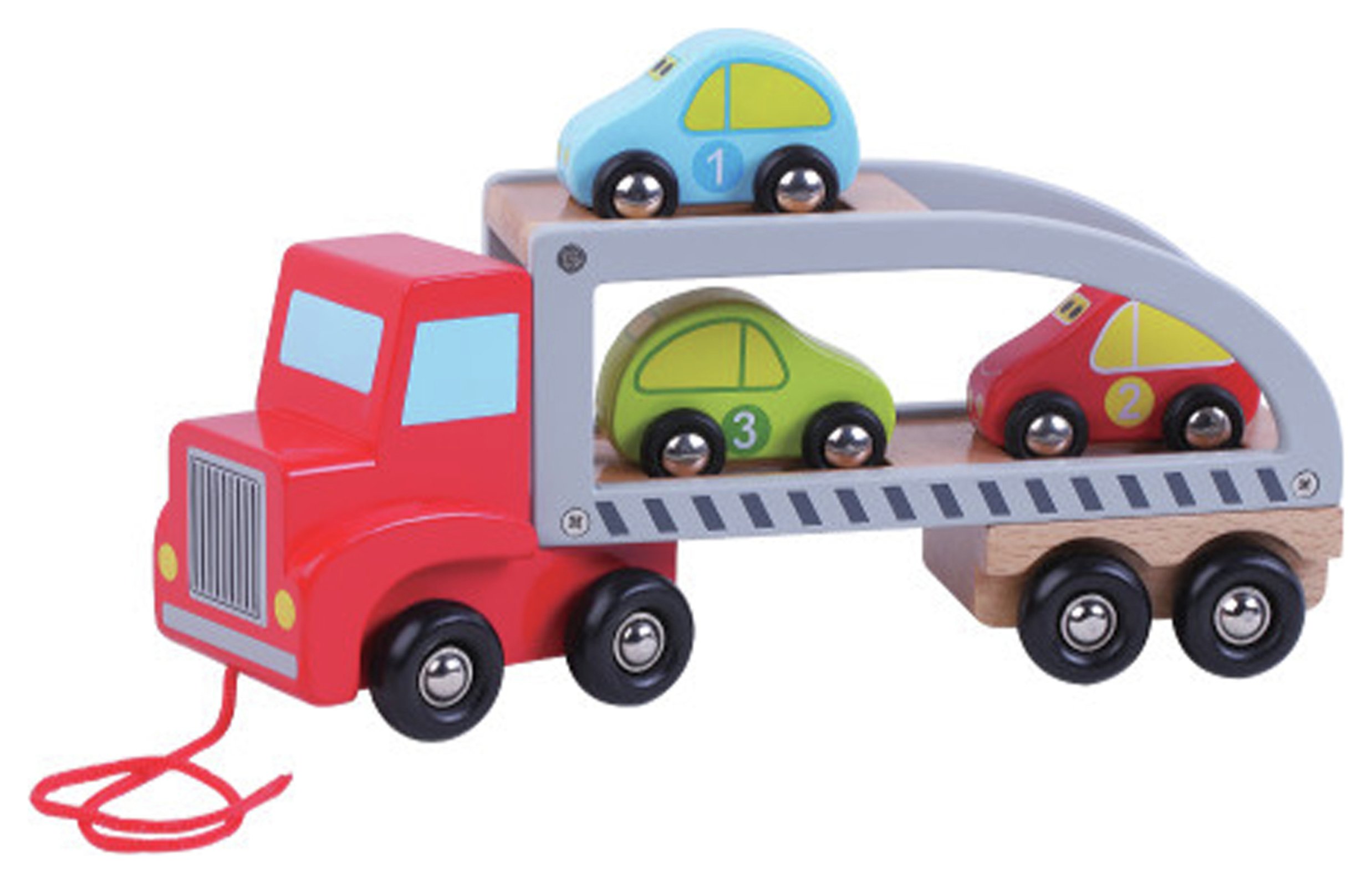 Jumini Wooden Car Carrier (7475975) | Argos Price Tracker ...