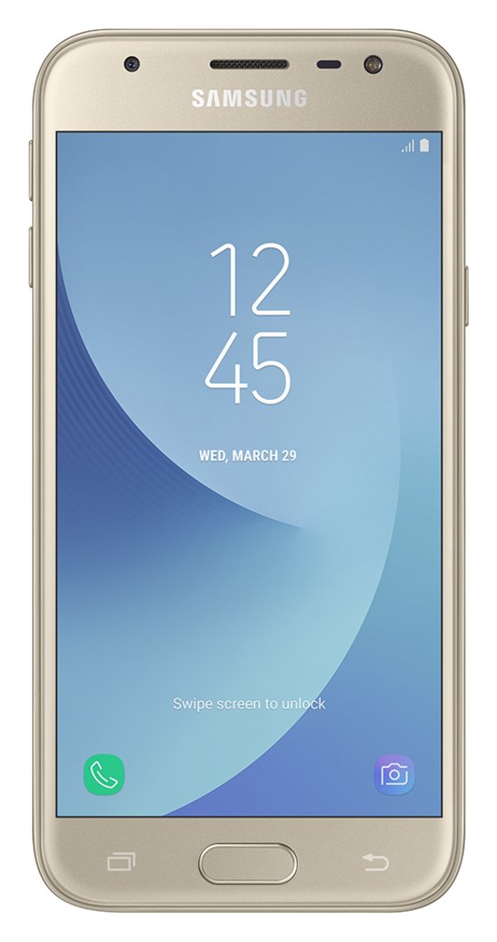 SIM Free Samsung Galaxy J3 2017 16GB Mobile Phone - Gold