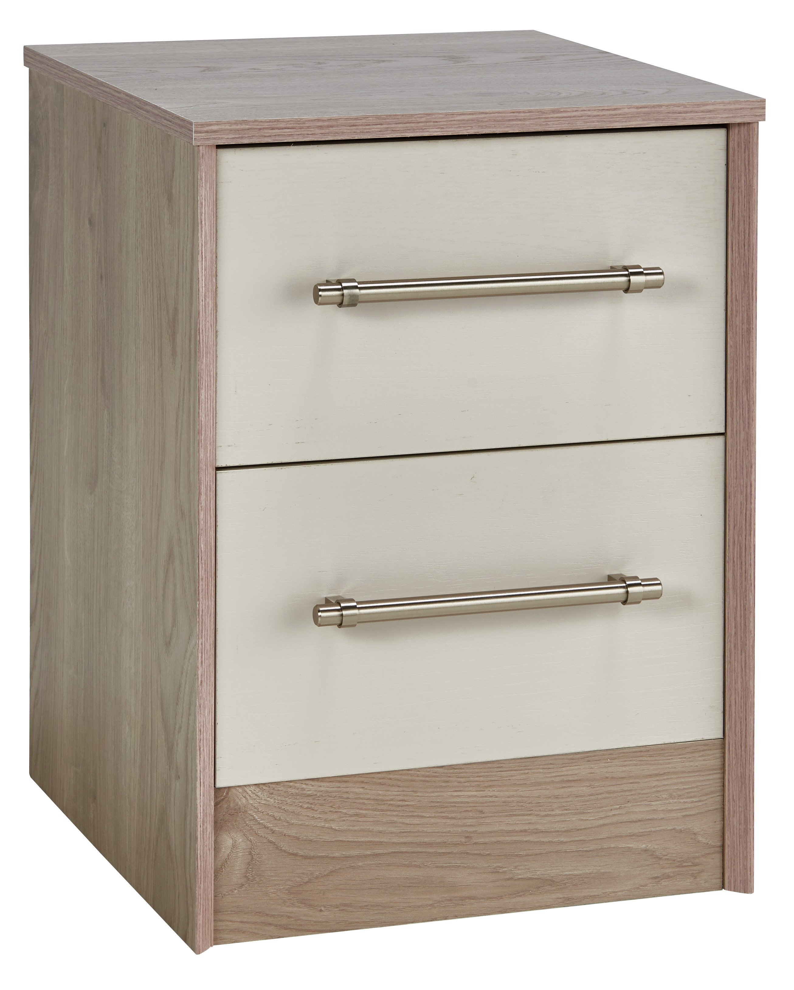 Victoria 2 Drawer Bedside Table - Grey Cashmere