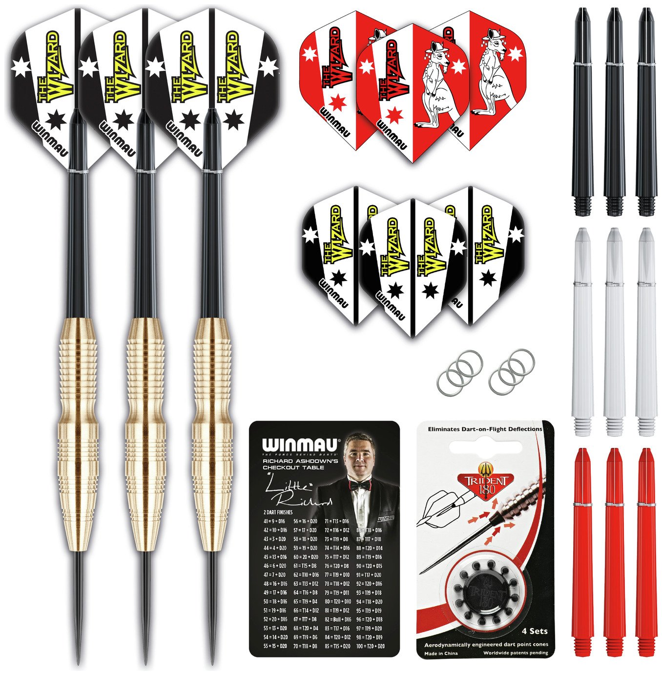 Winmau Simon Whitlock Brass Darts.