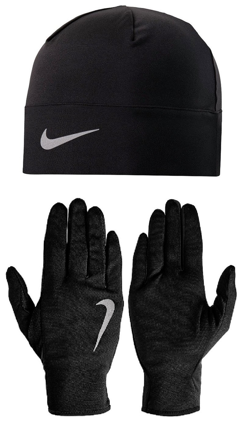 Nike Dri-Fit running Beanie with Gloves Set - Mens