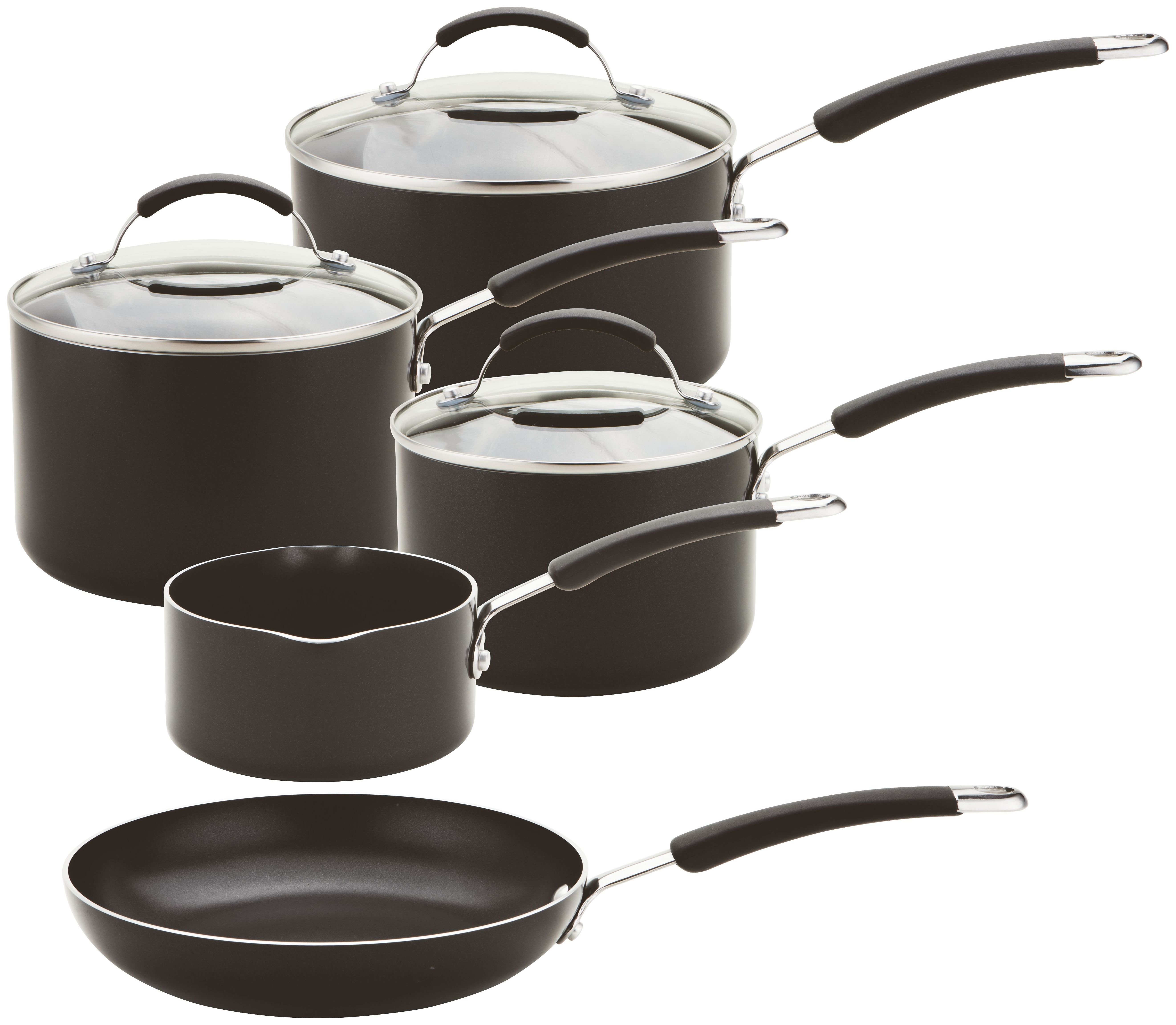 Meyer 5 Piece Aluminium Induction Pan Set.