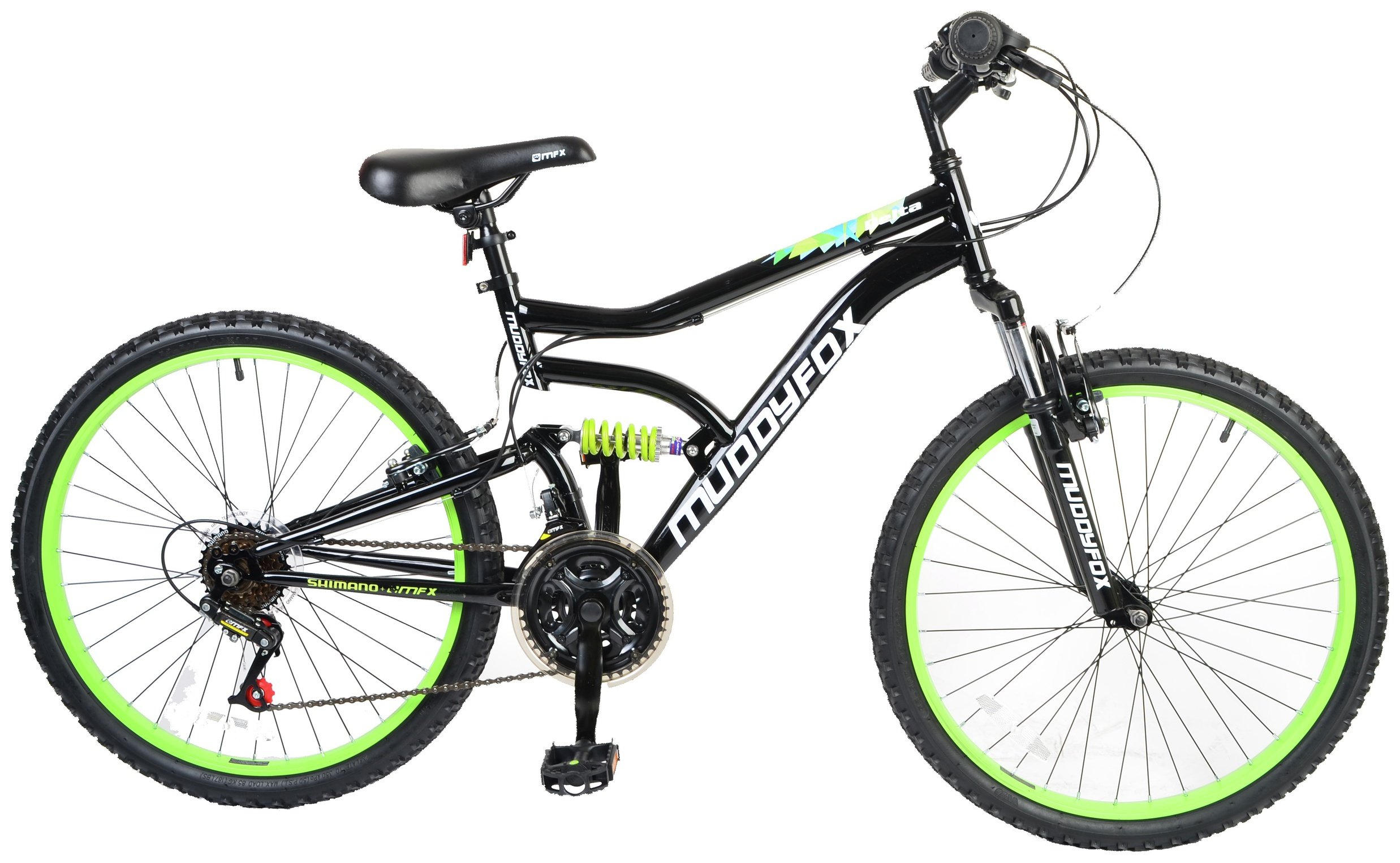 Muddyfox Delta 24 Inch Dual Suspension Boys Bike