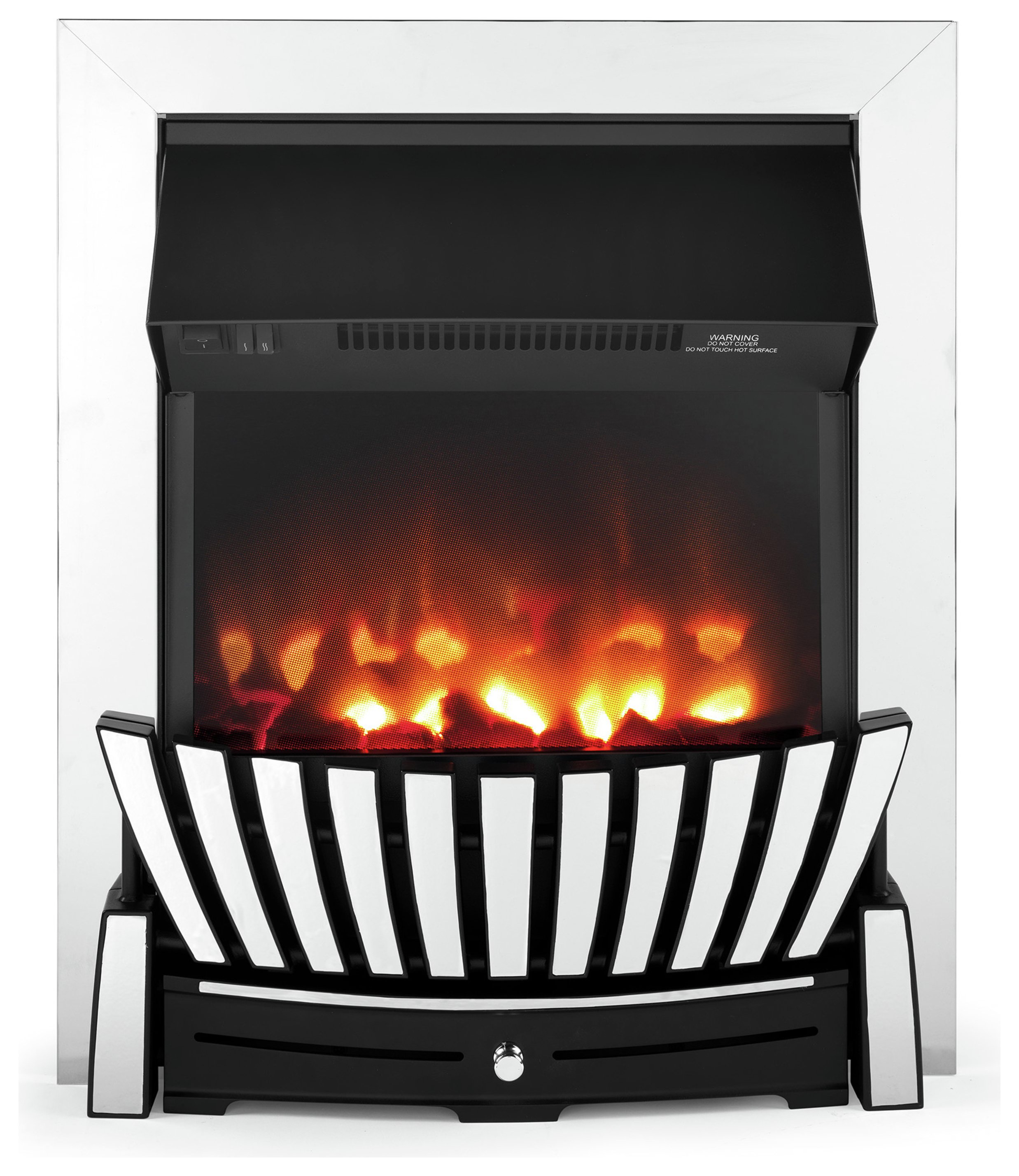 Beldray Almada Inset Fire - Chrome