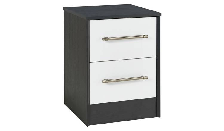 Chest Of Drawers 5 Drawer Bedside Table Metal Handles