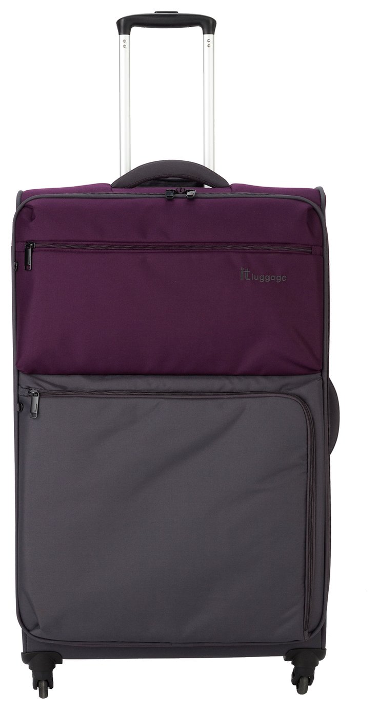 IT Luggage DuoTone 4 Wheel Potent Purple Suitcase - Large