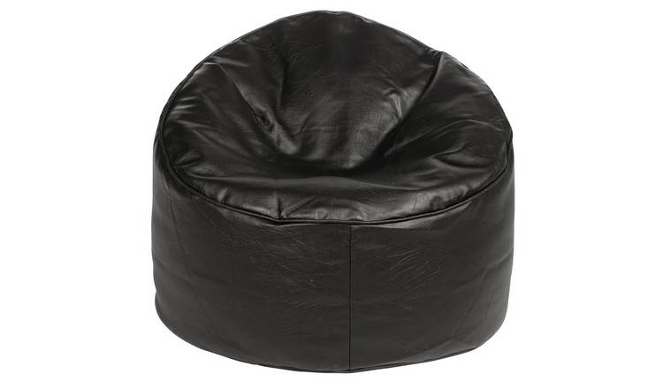 Buy Habitat Faux Leather Bean Bag Chair Black Bean Bags Argos