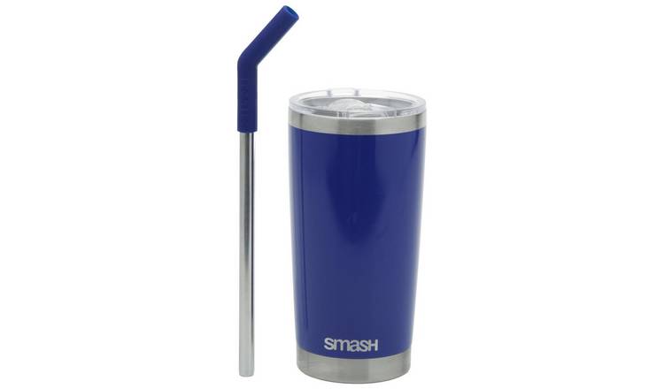 Buy Smash Blue Stainless Steel Smoothie Cup - 540ml | Cups and mugs | Argos