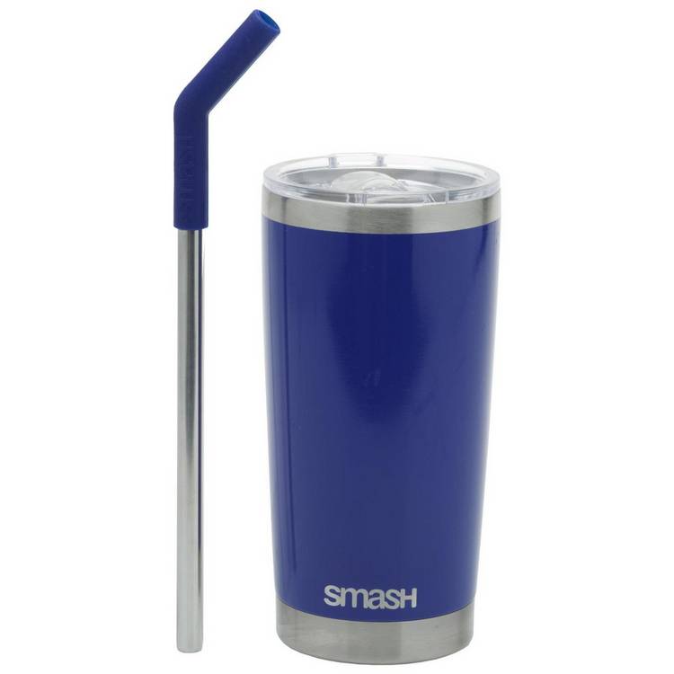 Smash Blue Stainless Steel Smoothie Cup - 540ml 0