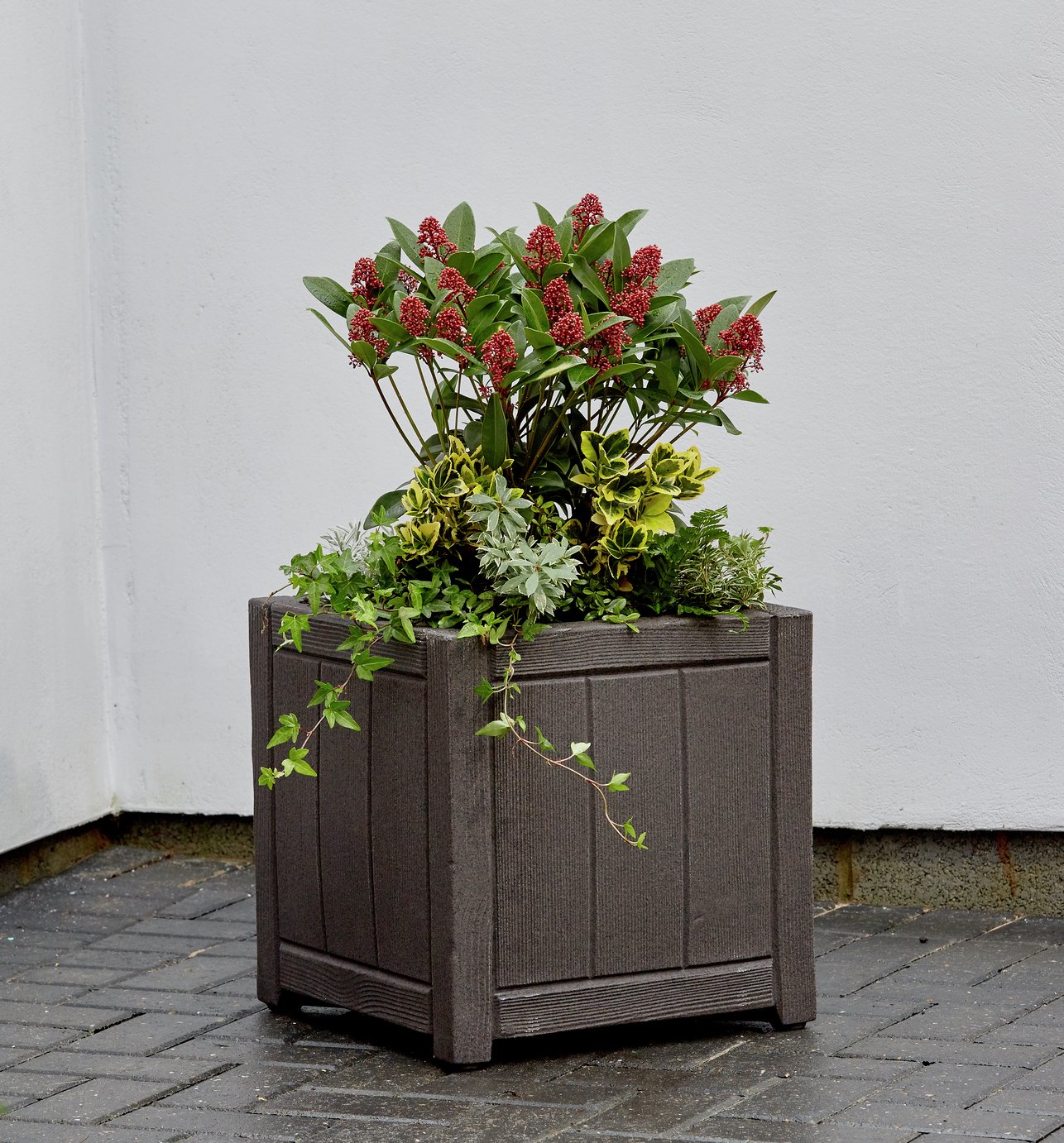 Strata 40cm Square Wood Effect Planter Review