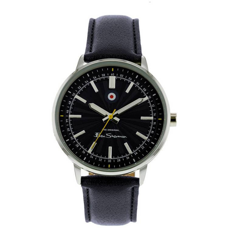 Ben Sherman Blue Strap Watch With Fragrance Set  0