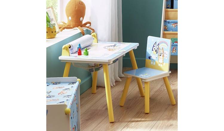 Disney Bluey Play Desk - Yellow and Blue