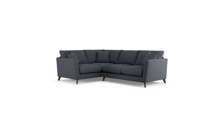 Habitat Lomond Left Hand Corner Sofa - Charcoal - Dark Leg