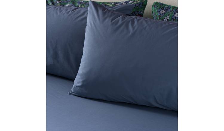Habitat x Morris & Co. Cotton Pillowcase Pair - Indigo