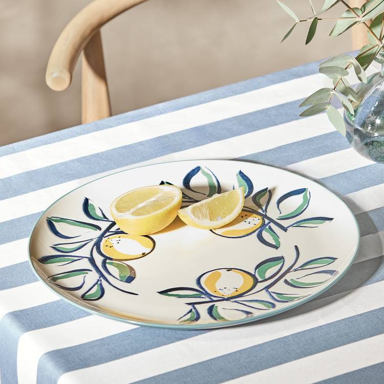 Habitat Stoneware Serving Platter - White 0