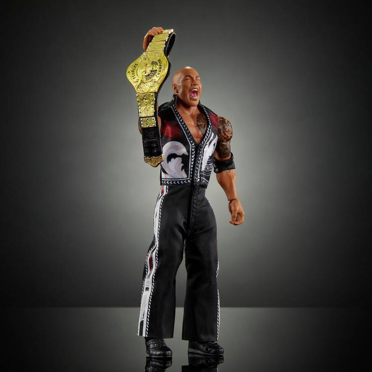 WWE Ultimate Edition The Rock Action Figure & Accessories  0