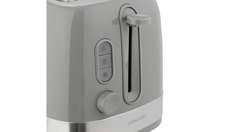 Buy Cookworks 2 Slice Toaster - Brushed Stainless Steel | Toasters | Argos