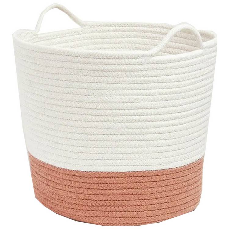 Great Little Trading Company Rope Storage Basket - Tracotta 0