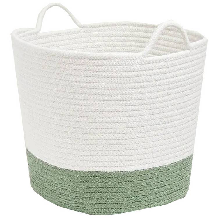 Great Little Trading Company Rope Storage Basket - Green 0