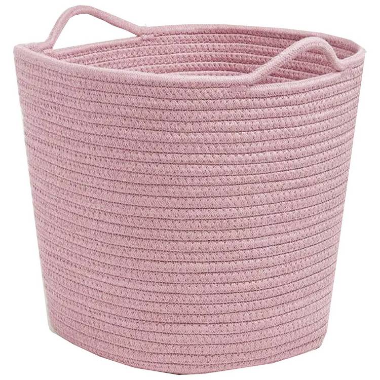 Great Little Trading Company Rope Storage Basket - Rose Pink 0