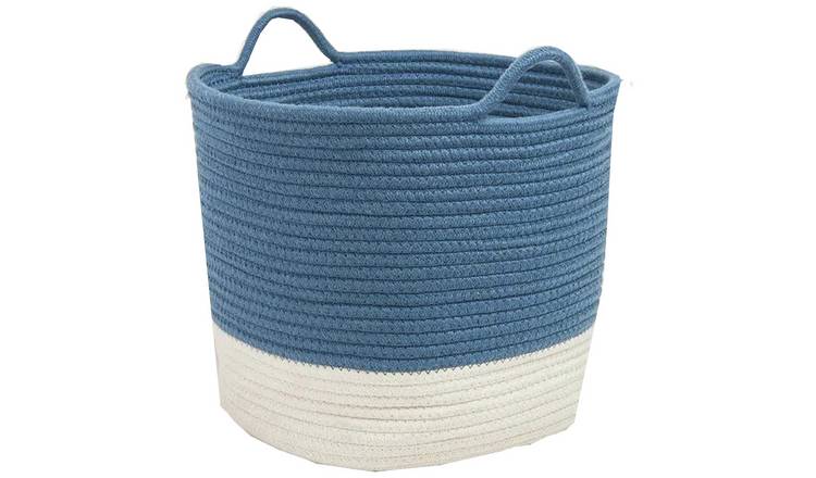 Great Little Trading Company Rope Storage Basket Galaxy-Blue