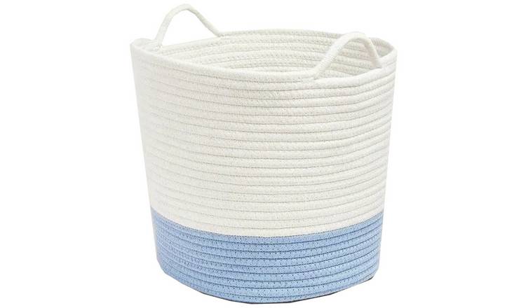 Great Little Trading Company Rope Storage Basket - Blue