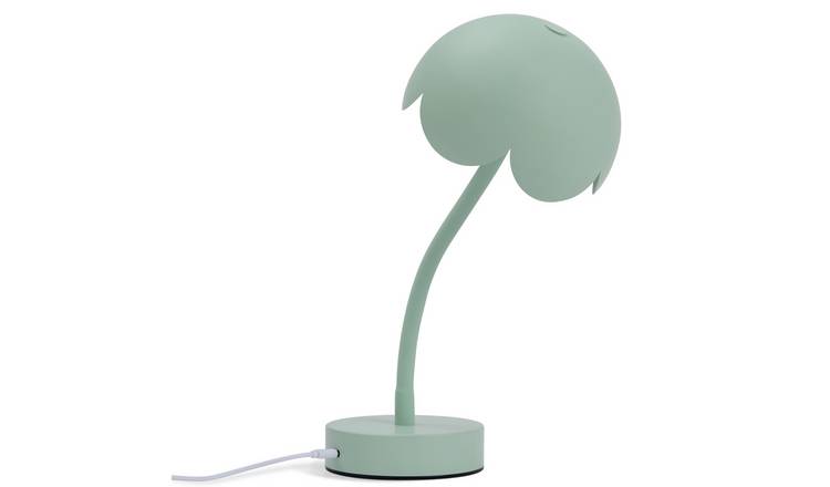 Habitat Rechargeable Scallop Metal LED Table Lamp-Sage green