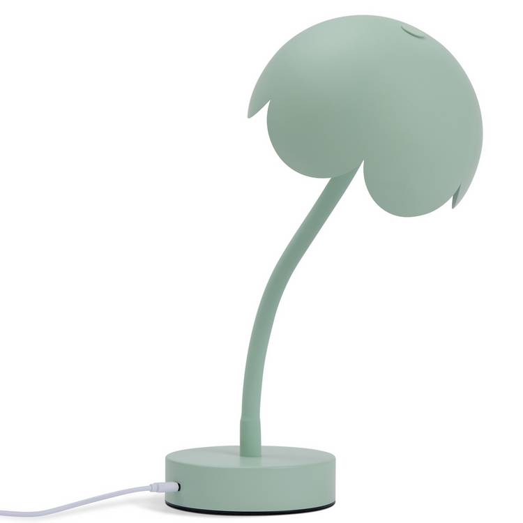 Habitat Rechargeable Scallop Metal LED Table Lamp-Sage green 0