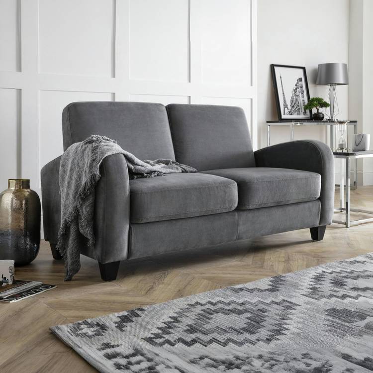 Julian Bowen Vivo Fabric 2 Seater Sofa - Grey 0