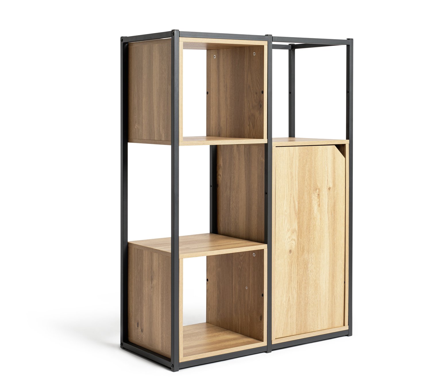 Habitat Loft Living Narrow Shelving Unit - Light Oak