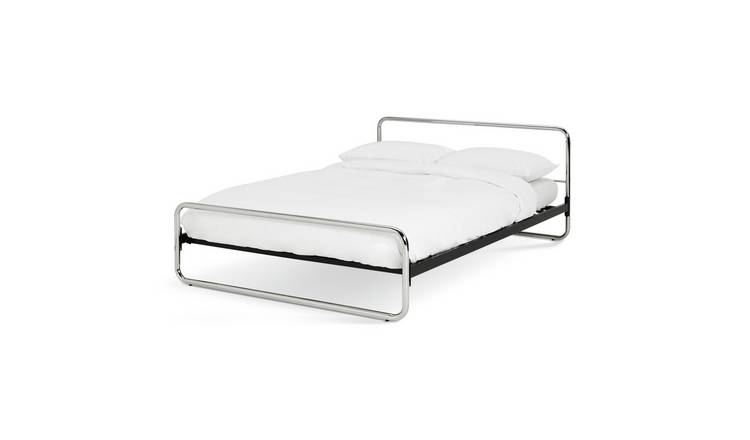 Habitat Albers Steel Double Bed Frame - Nickle