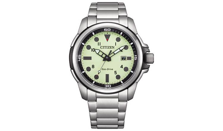 Citizen Men's Eco-Drive Lume Dial Stainless Steel  Watch