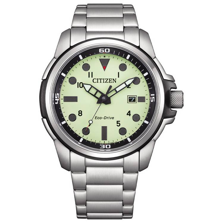 Citizen Men's Eco-Drive Lume Dial Stainless Steel  Watch 0