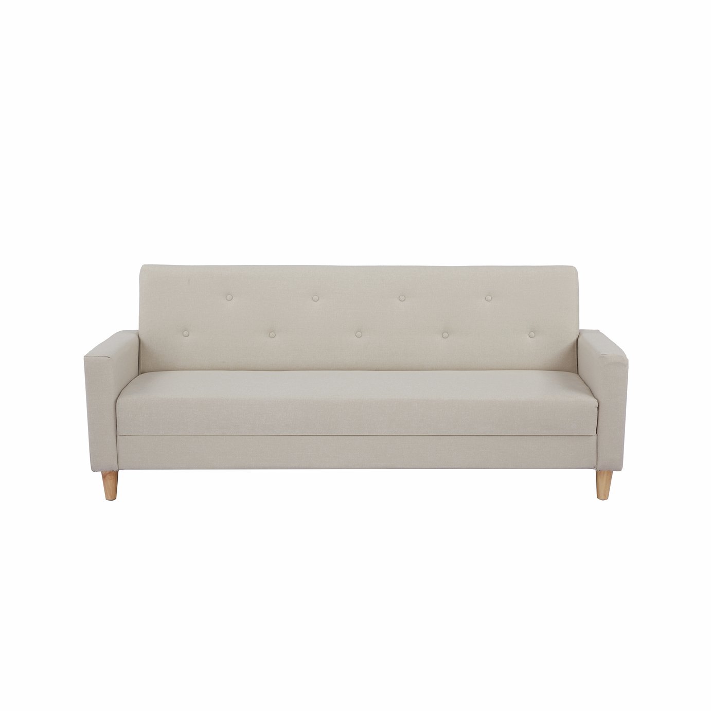 Buy Habitat Brooks Fabric Clic Clac Sofa Bed - Natural | Sofabeds