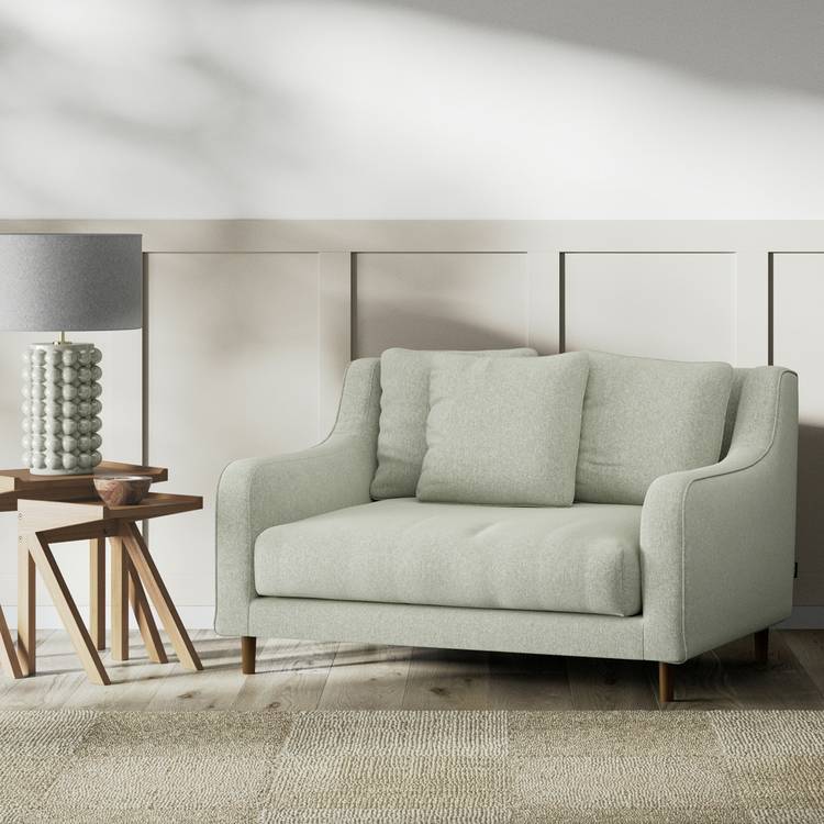 Habitat Swift Fabric Cuddle Chair - Sage Green - Dark Leg 0