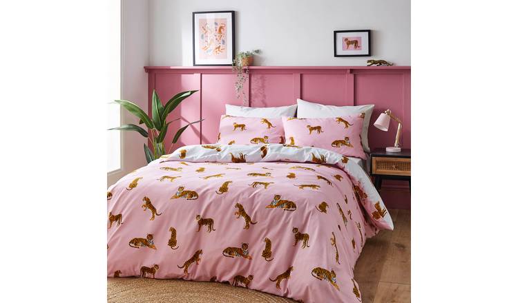 Sassy B Tiger Print Pink Bedding Set - Single