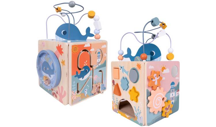 Chad Valley Wooden Under the Sea Activity Cube