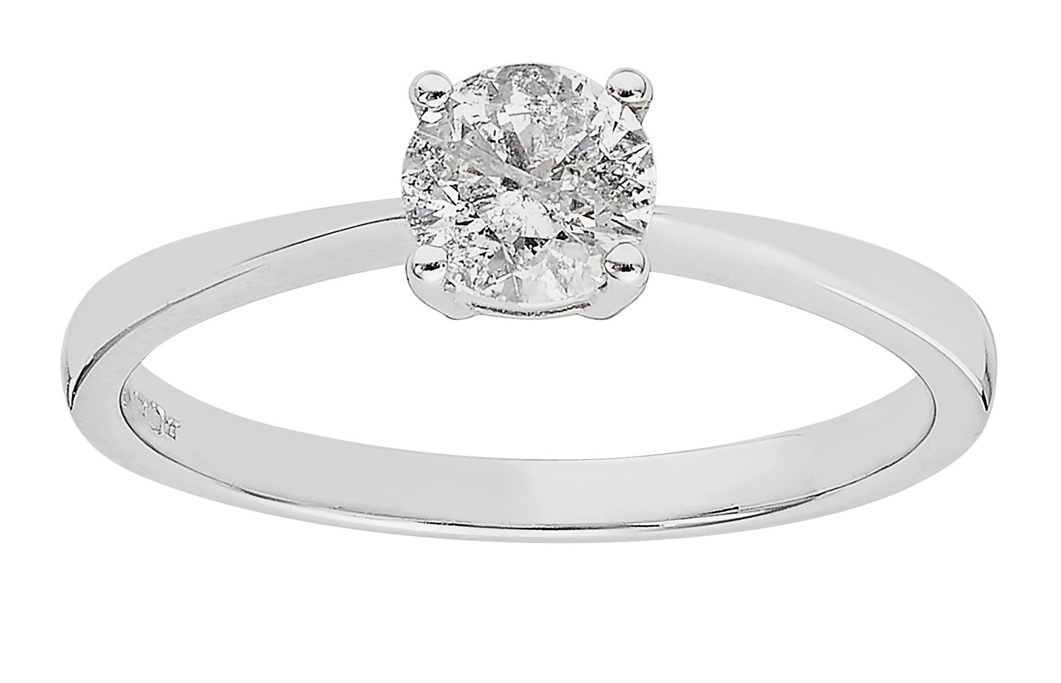 Revere 9ct White Gold 0.50ct Diamond Solitaire Ring Review