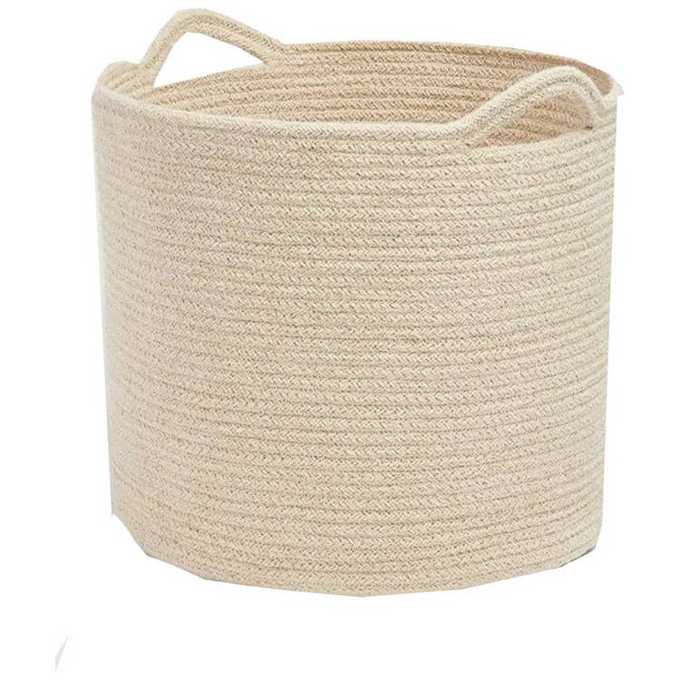Great Little Trading Company Rope Storage Basket - Ivory 0