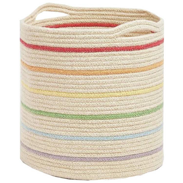 Great Little Trading Company Rope Storage Basket - Rainbow 0