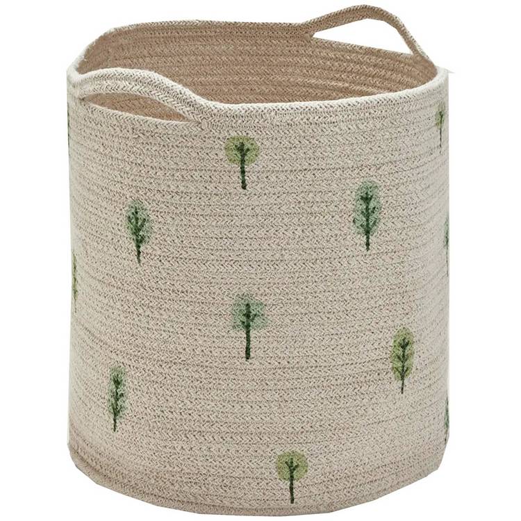 Great Little Trading Company Rope Storage Basket - Woodland 0