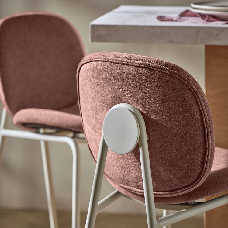 Habitat Oryn Fabric Bar Stool - Pink 0