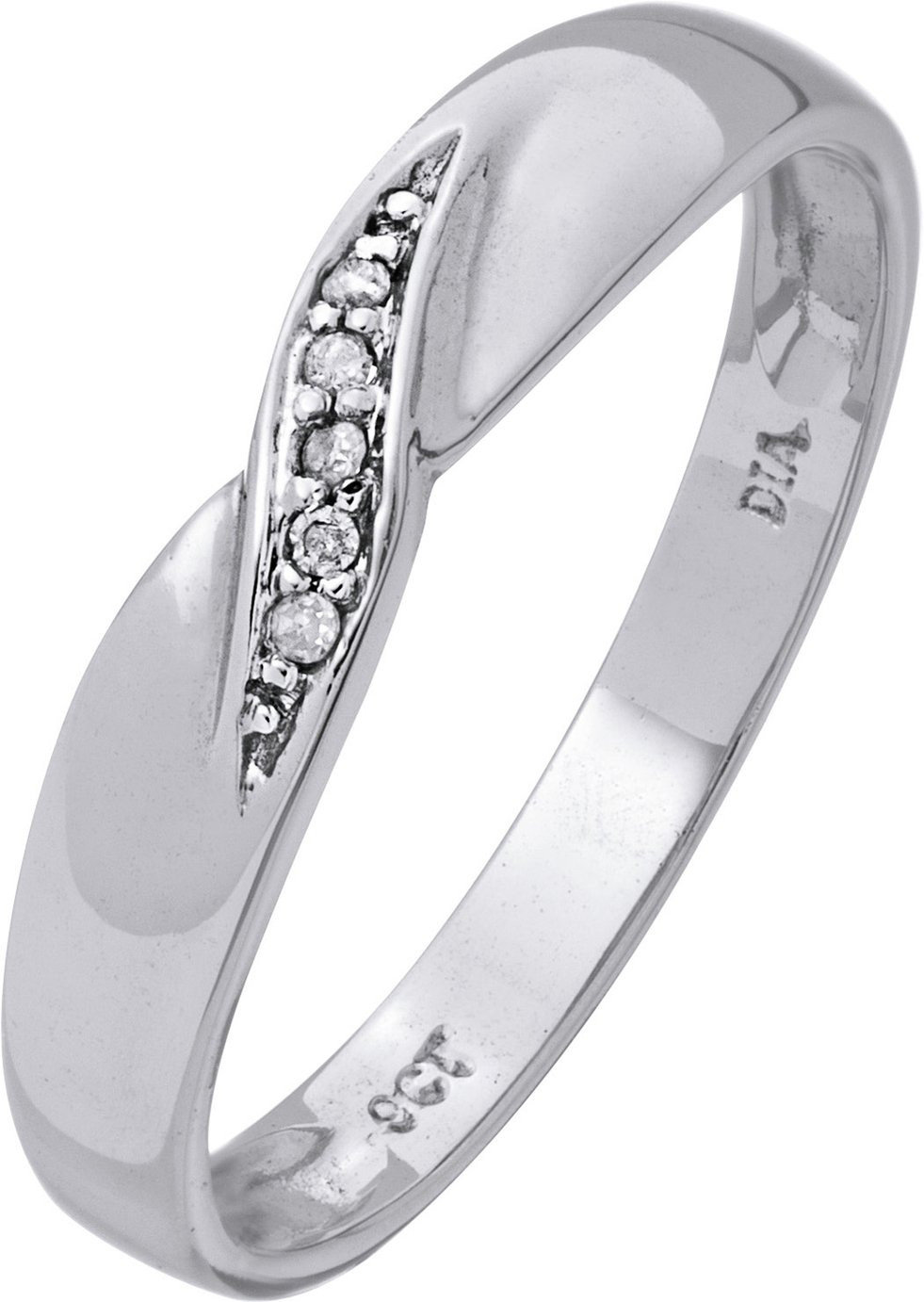 Revere 9ct White Gold Diamond Accent Wedding Ring Review