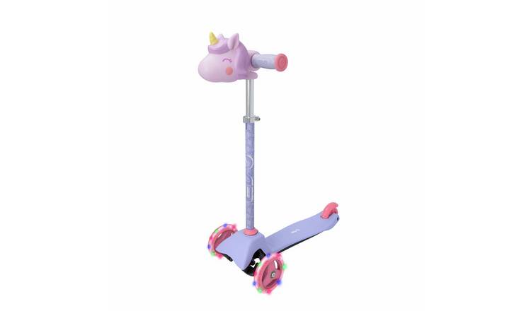 Evo Light Up Mini Cruiser Unicorn 3 Wheel Scooter - Purple