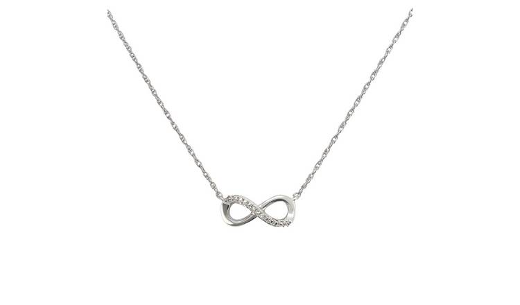 Infinity white gold deals necklaces