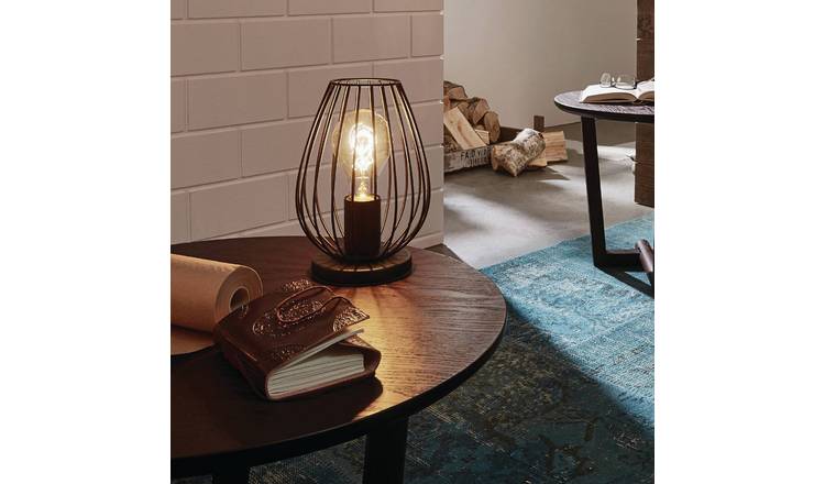 EGLO Newtown Steel Table Lamp - Black