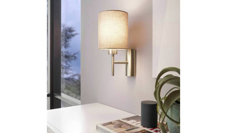 EGLO Pasteri Steel Wall Light - Taupe