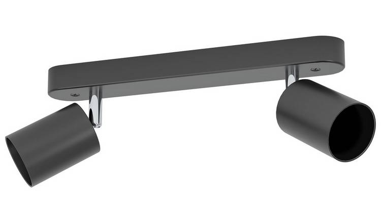 EGLO Reciso-E 2 Light Spotlight Bar - Black