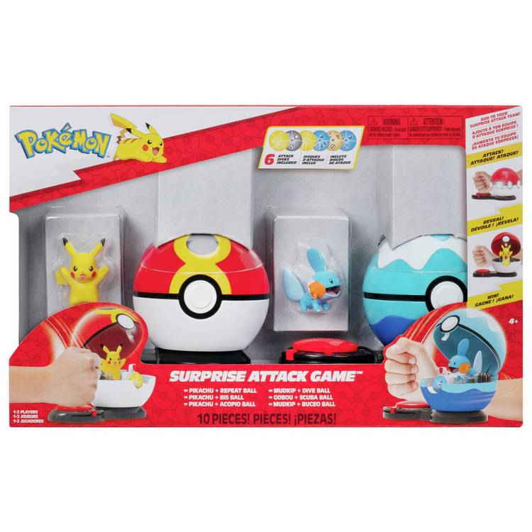 Pokémon Surprise Attack Game - Pikachu and Mudkip 0